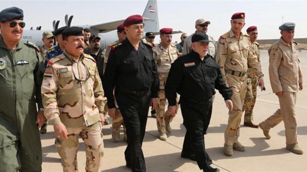 العبادي يجتمع مع القيادات الامنية في الموصل ويستمع لايجاز من قائد قادمون يا نينوى