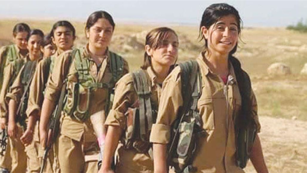 مقاتلات إيزيديات من سنجار يشاركن في معركة الرقة بسوريا