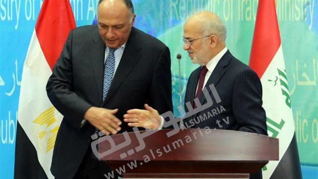 وصول وزير الخارجية المصري الى بغداد