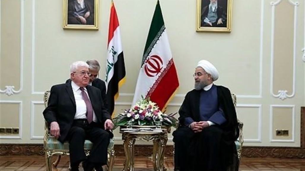 روحاني يلتقي معصوم لبحث قضايا مشتركة بين العراق وإيران