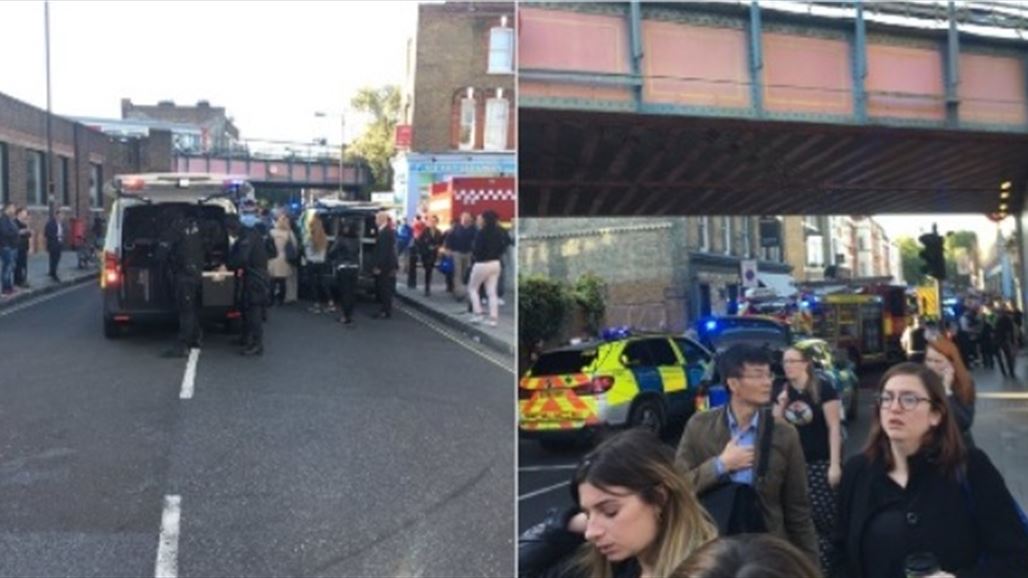 اصابات بانفجار حاوية في مترو انفاق غرب لندن