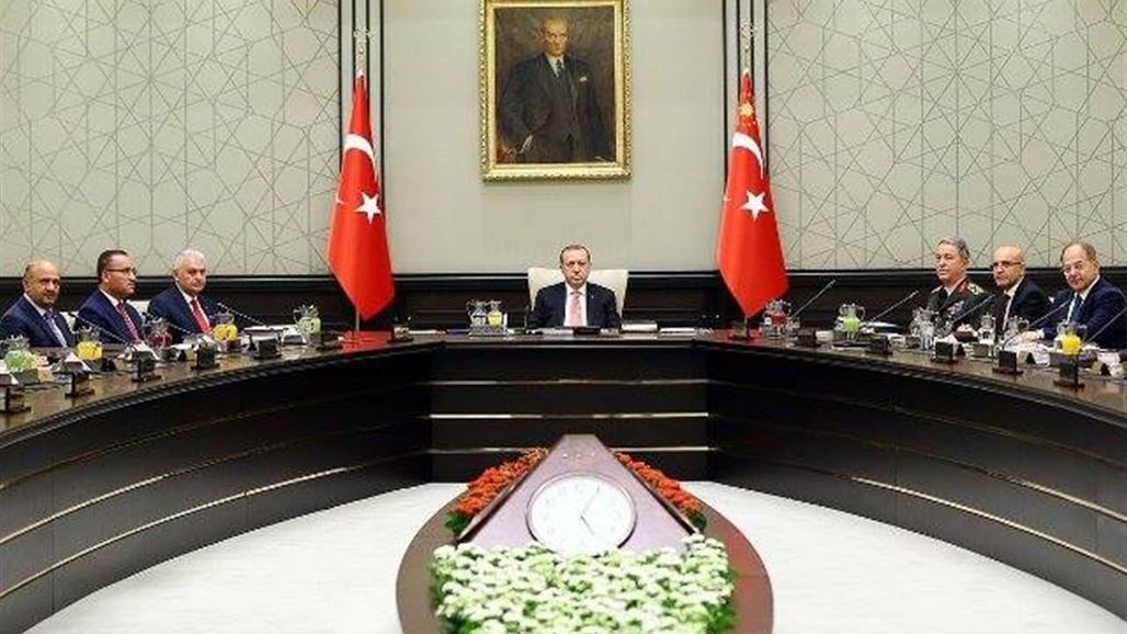 مجلس الأمن التركي يعلن إجراءاته المترتبة على استفتاء كردستان