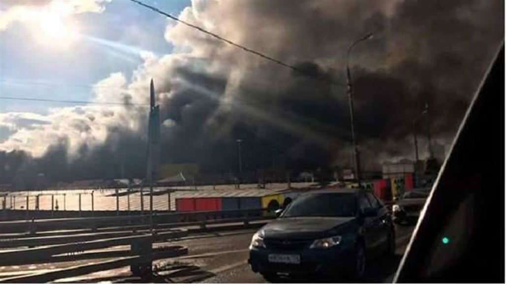 حريق هائل بمجمع تجاري في موسكو والشرطة تخلي ثلاثة آلاف شخص