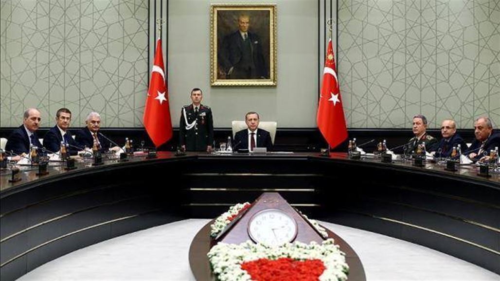 مجلس الأمن القومي التركي يوصي الحكومة باغلاق المجال الجوي أمام كردستان