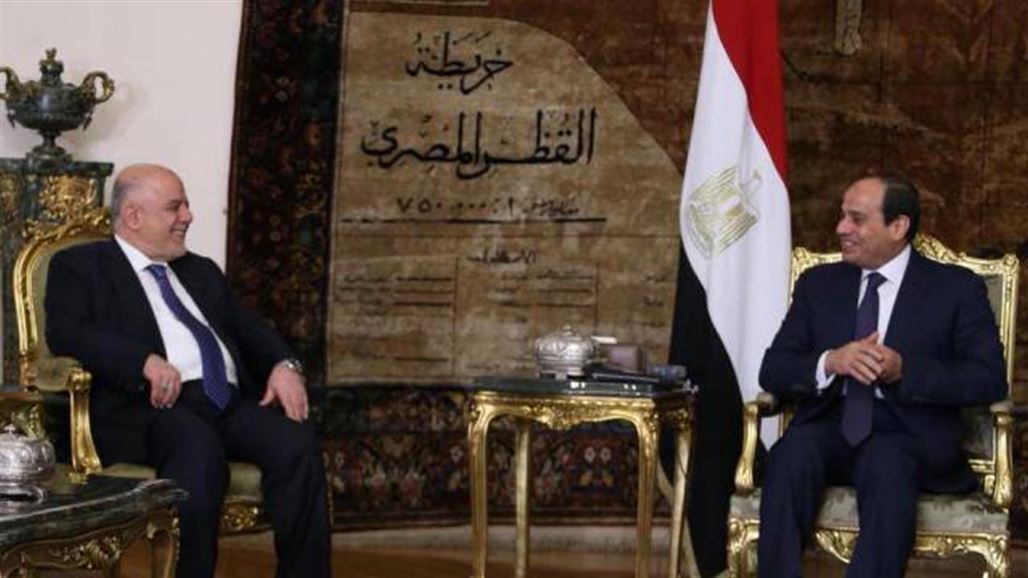 السيسي للعبادي: مصر داعمة لخطوات الحكومة العراقية لبسط السلطة الاتحادية