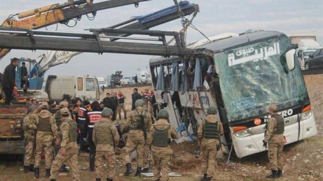 الخارجية: نتابع اثار حادث الحافلة التي كانت تقل نازحين عبر الاراضي التركية