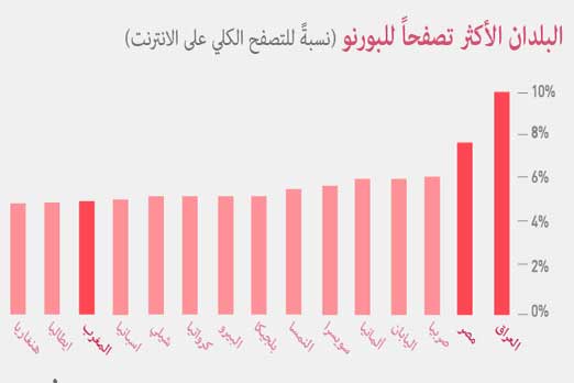العراق في مقدمة البلدان في زيارة المواقع الإباحية محليات