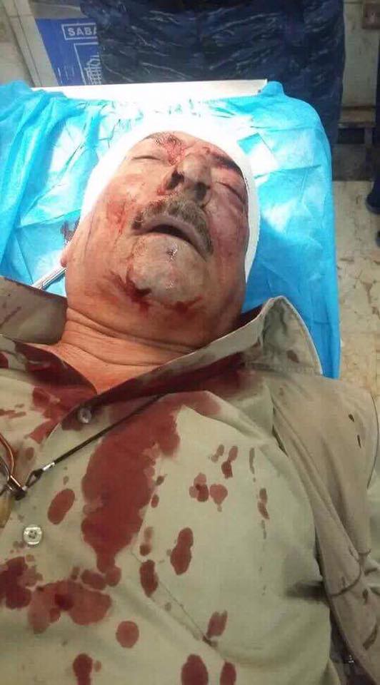 بالصور.. حادث الشاعر عريان السيد خلف في بغداد اليوم