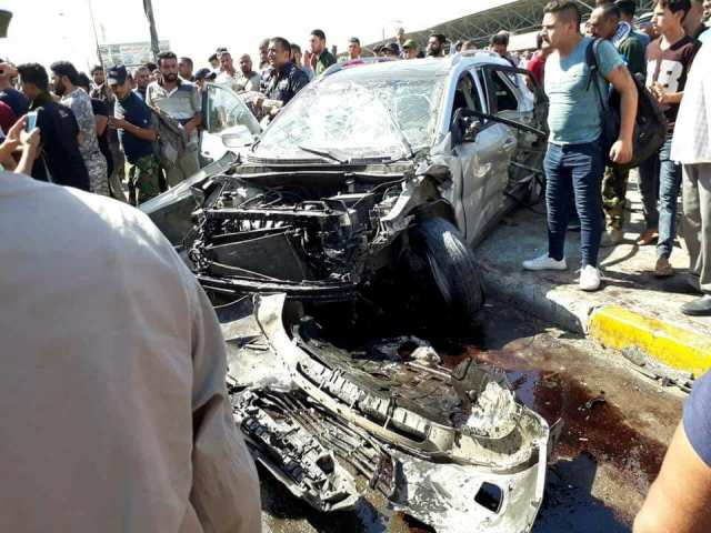 بالصور.. حادث الشاعر عريان السيد خلف في بغداد اليوم