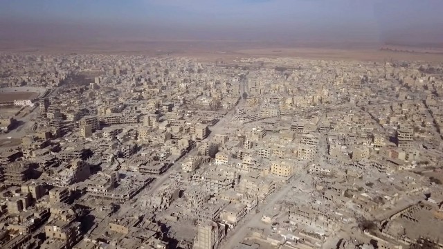  Modern aerial photographs showing the massive destruction in the Syrian capital  636571196276829720-5ab081a095a59787508b45de