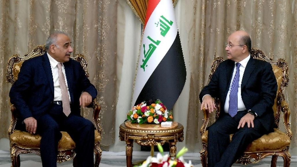 Saleh confirms to Abdul Mahdi, the desire of five countries to strengthen relations with Iraq NB-253122-636783095837255708