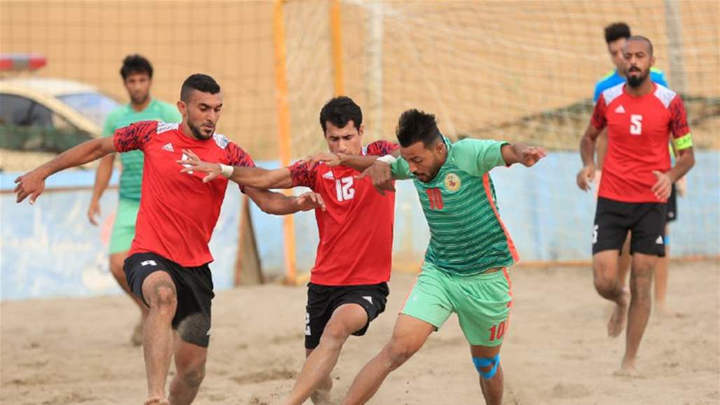 مصافي الوسط يتوج بدرع دوري الكرة الشاطئية 