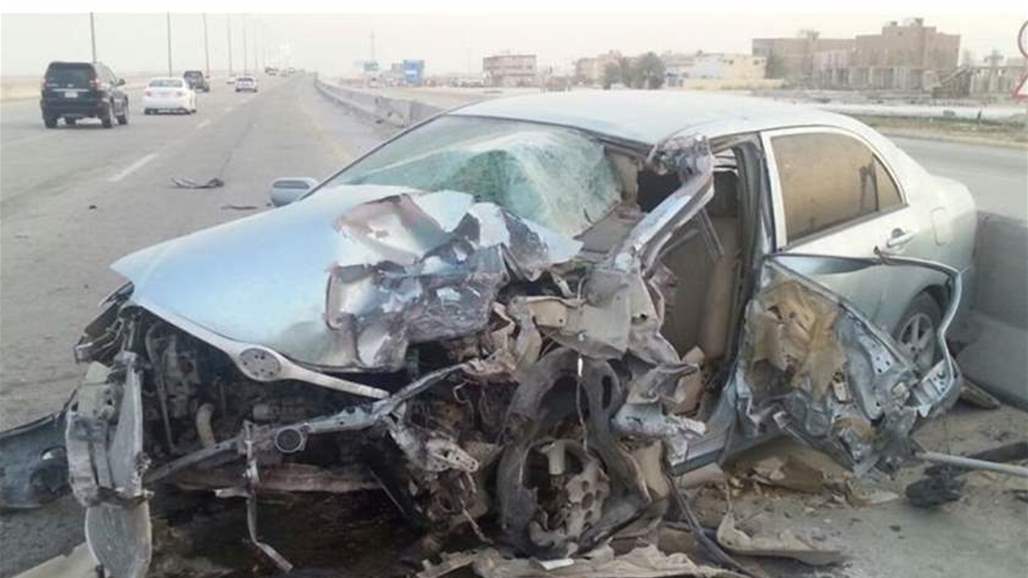 مصرع شخصين واصابة ثلاثة اخرين بحادث سير على طريق بابل-بغداد