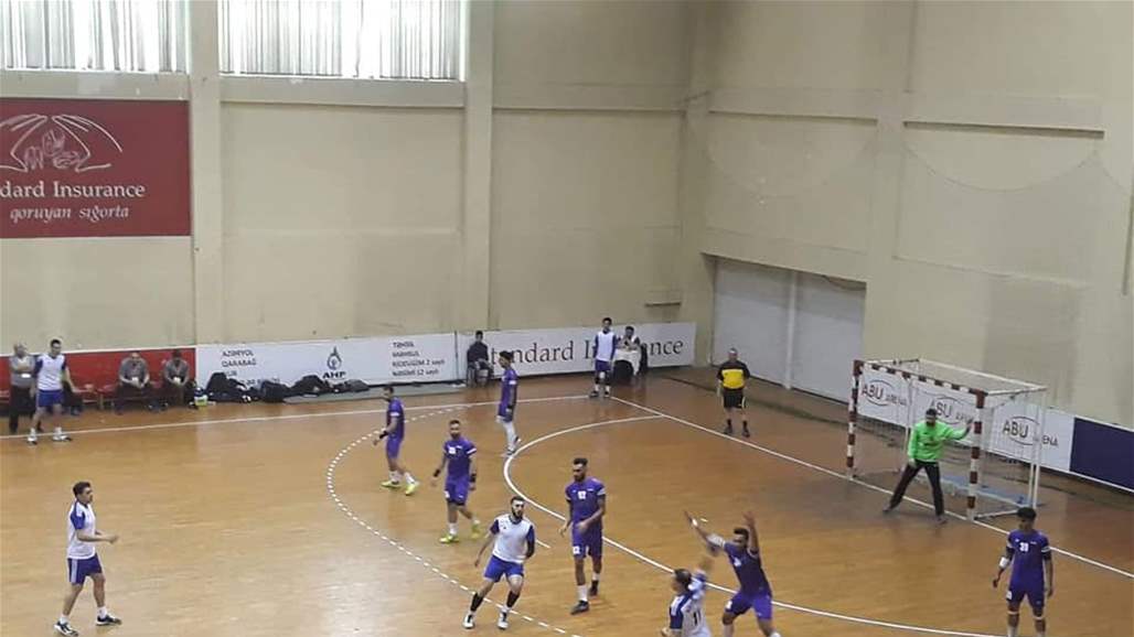 العراق يسجل انتصاراً في اولى مبارياته ببطولة اذربيجان لكرة اليد