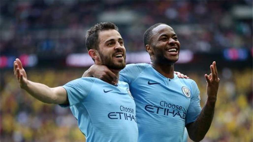 مانشستر سيتي يكتسح واتفورد بسداسية ويتوج بكأس الاتحاد الانجليزي