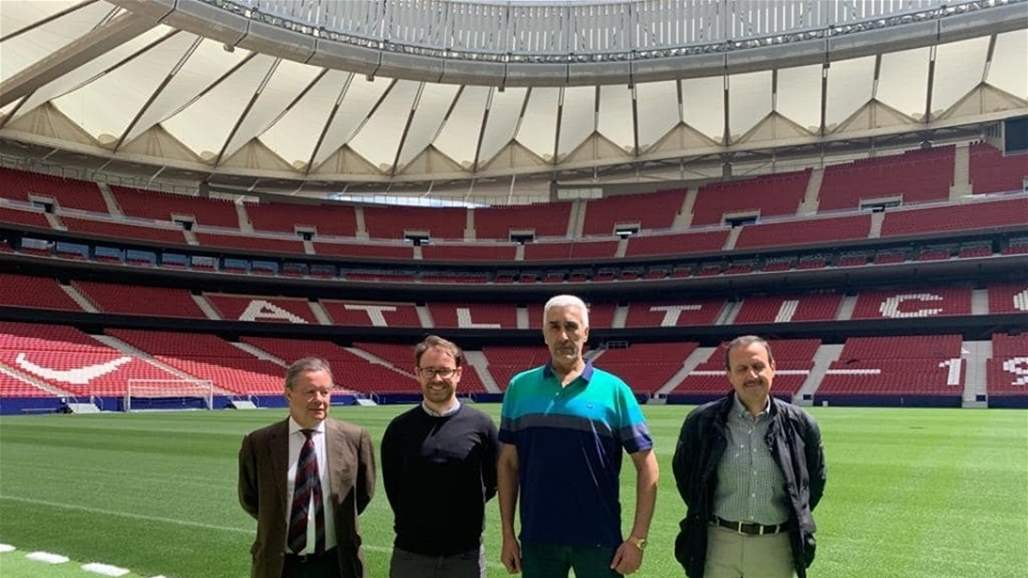 بالصور.. وزير الشباب والرياضة داخل اروقة ملعب نهائي دوري ابطال اوروبا