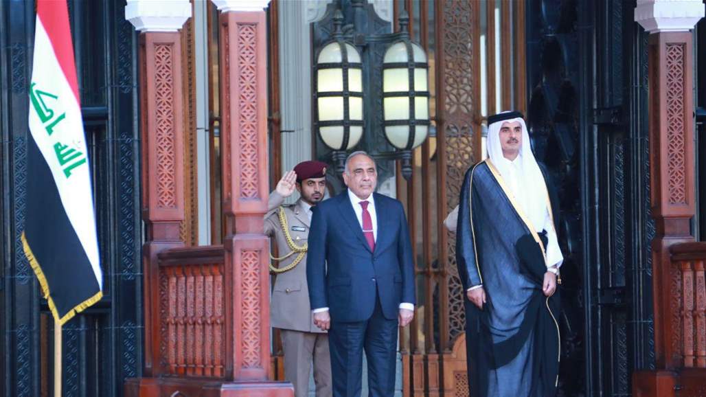 عبد المهدي يلتقي امير قطر في الدوحة