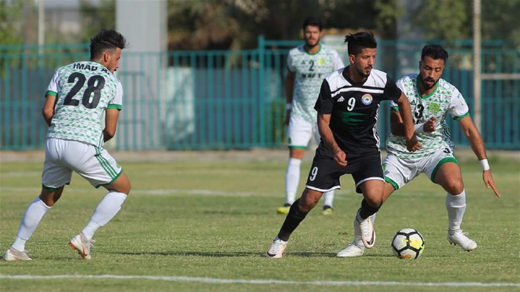 التعادل الايجابي يحسم قمة النفط والزوراء في الدوري الممتاز