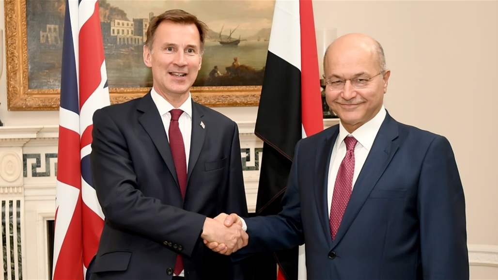 صالح يؤكد رغبة العراق بتطوير علاقاته مع بريطانيا