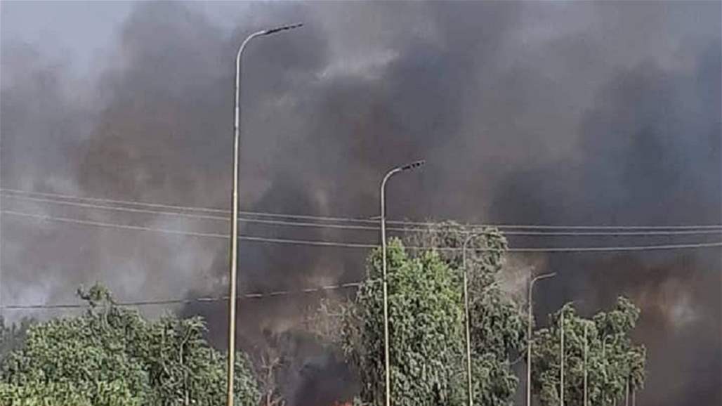 تسجيل 10 حالات اختناق بسبب حريق المشراق في نينوى