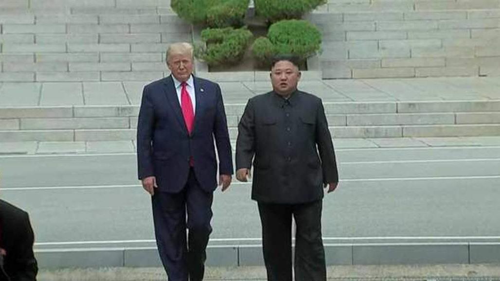 ترامب وزعيم كوريا الشمالية يلتقيان في المنطقة منزوعة السلاح بين الكوريتين