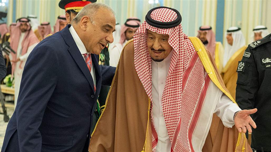 عبدالمهدي يبحث مع الملك سلمان تعاون البلدين والتنسيق لإستقرار اسعار النفط
