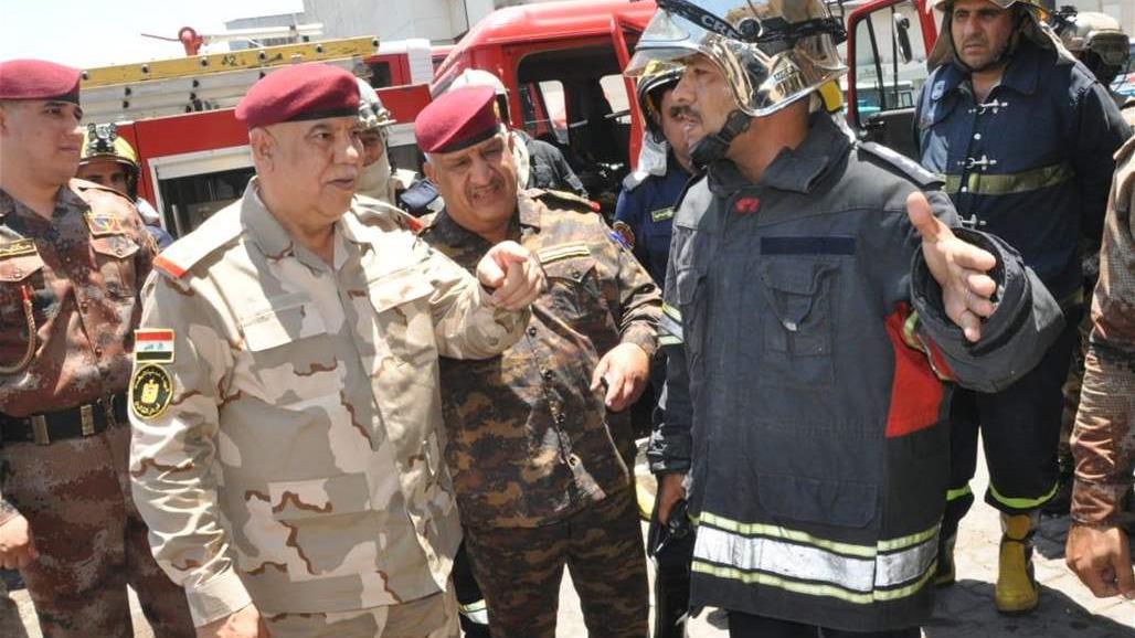 الدفاع المدني توضح تفاصيل حريق الرصافي ببغداد