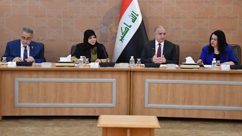 وزير الخارجية يبحث مع الفتلاوي تعزيز تواجد المرأة في وزارته 