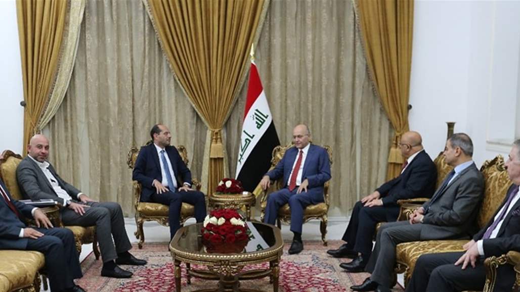 صالح يؤكد ضرورة توسيع حجم التبادل التجاري بين العراق ولبنان
