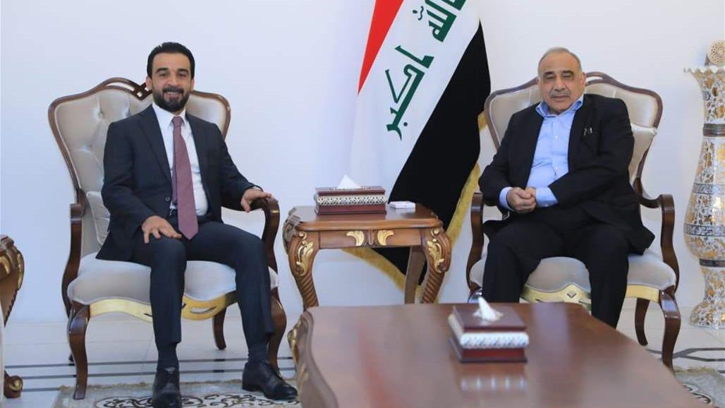 عبد المهدي والحلبوسي يؤكدان على دعم الحكومة في تنفيذ برنامجها وفق التوقيتات المحددة 