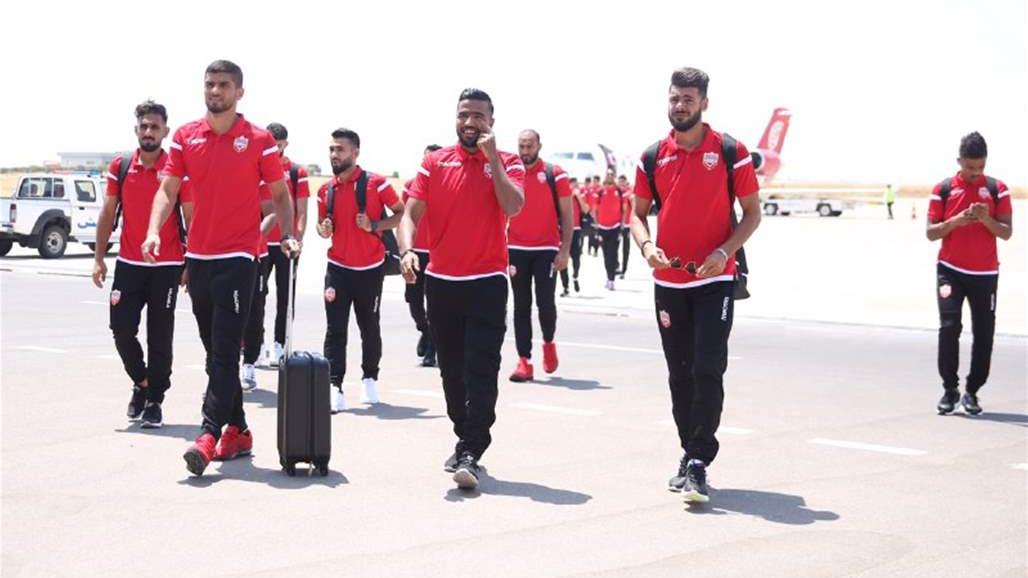 وفد المنتخب البحريني يصل مطار اربيل