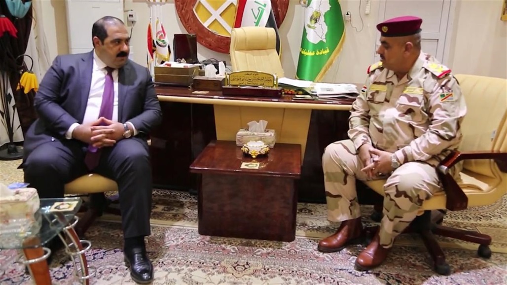 السامرائي يبحث مع قائد عمليات صلاح الدين دور القوات الأمنية في تسهيل عودة النازحين
