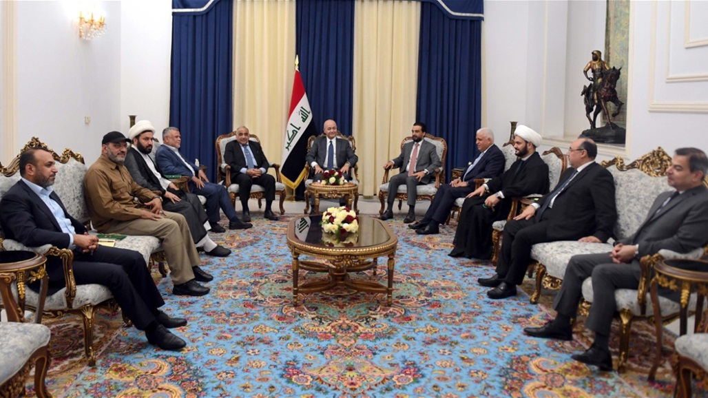 الرئاسات الثلاث وقادة الحشد يؤكدون قرب اتخاذ إجراءات فاعلة للدفاع عن سيادة العراق