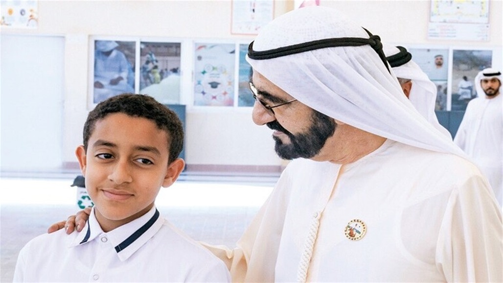 حاكم دبي يشيد بشجاعة طفل أنقذ زملاءه من حريق