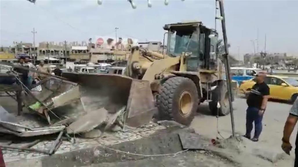 امانة بغداد تنفذ حملة لازالة التجاوزات شرقي العاصمة 