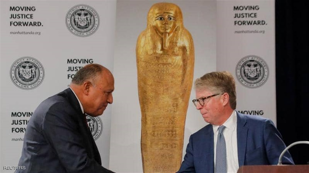 مصر تستعيد تابوت الكاهن الذهبي من الولايات المتحدة