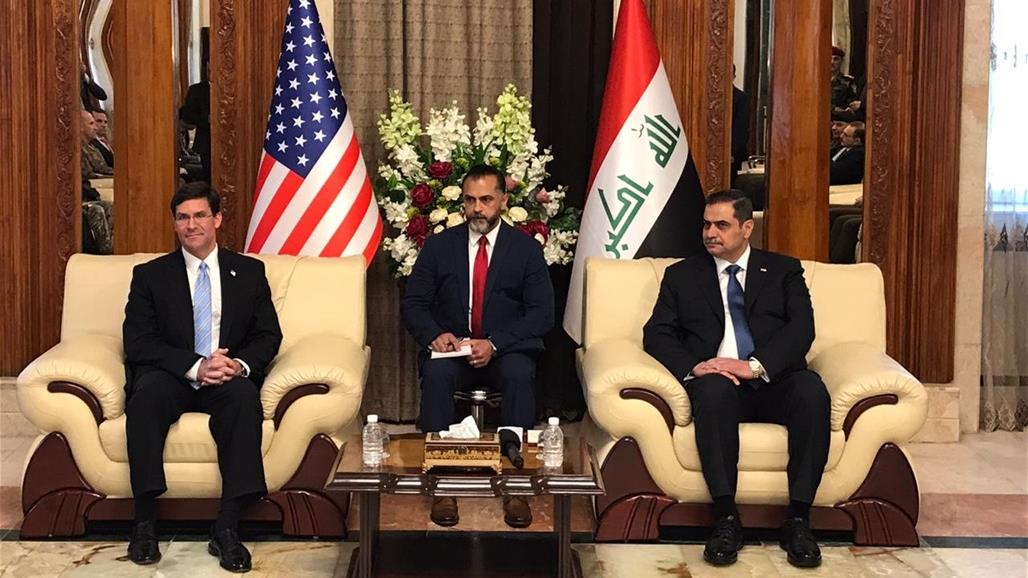 وزير الدفاع الامريكي من بغداد: وجودي هنا اليوم دعم مطلق للعراق