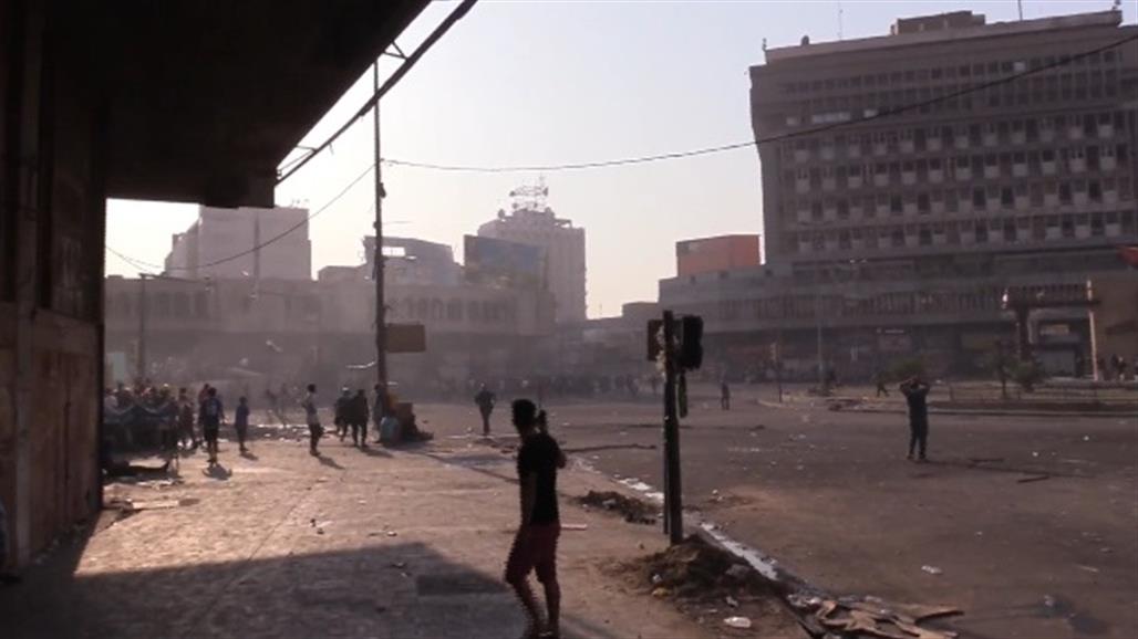 كر وفر واطلاق للقنابل الدخانية في الخلاني ببغداد