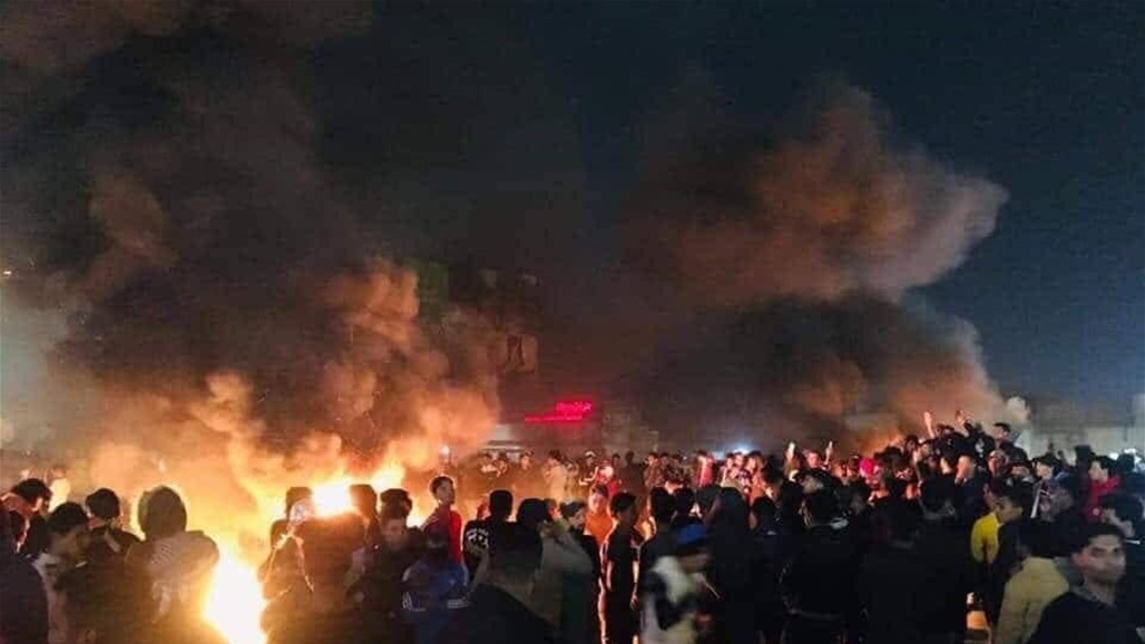 تسجيل اصابات بين صفوف المتظاهرين قرب القنصلية الايرانية في النجف