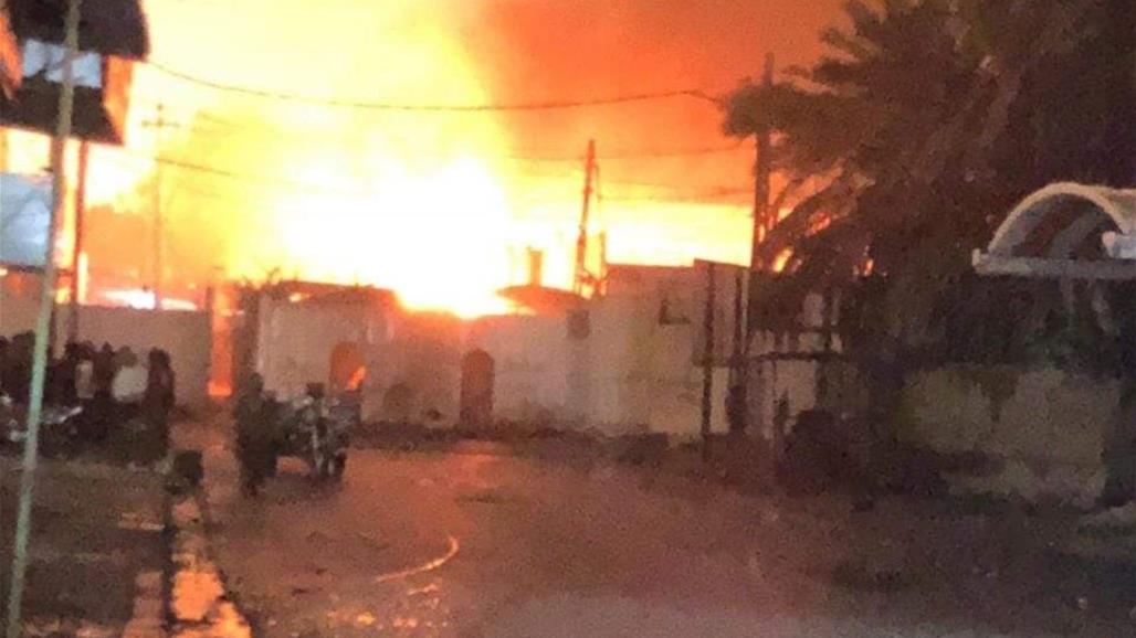 تجدد اندلاع النيران بالقنصلية الايرانية في النجف
