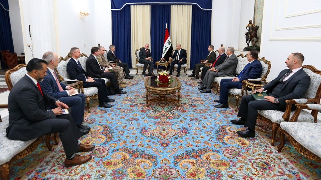 Saleh and the US special envoy to Syria discuss international support to enhance the security and stability of Iraq Doc-P-327199-637111384802866554