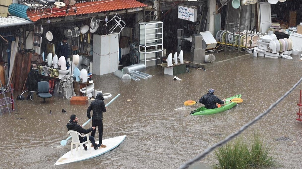 بالصور: لبنان يغرق بالسيول والأضرار بالجملة!