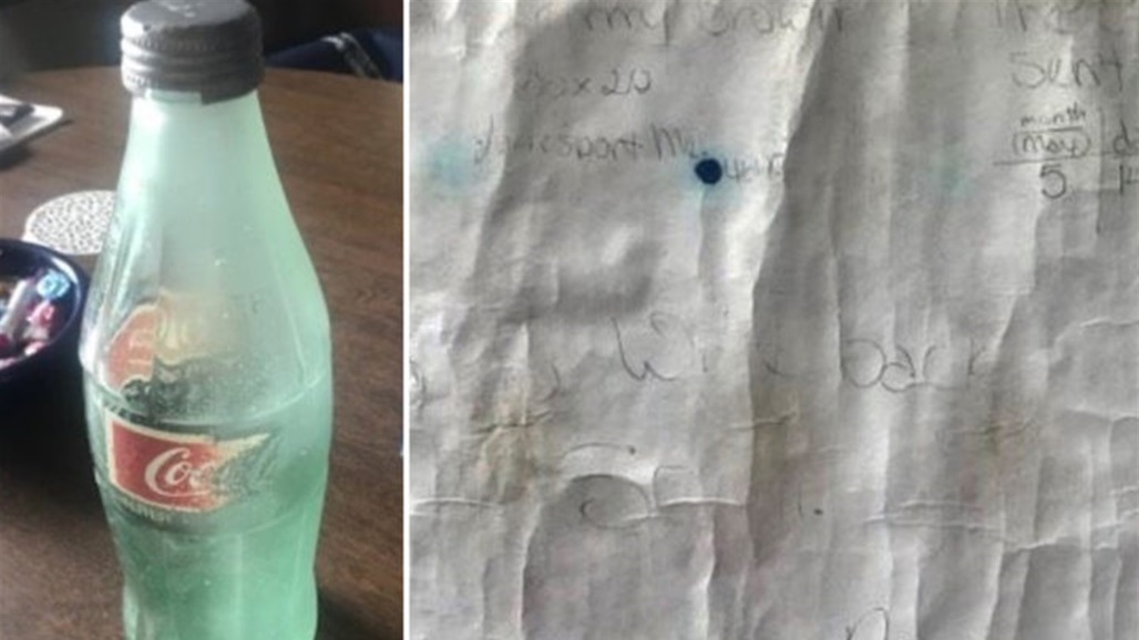 ظهور رسالة في زجاجة على السواحل الأمريكية مكتوبة منذ 36 عاما