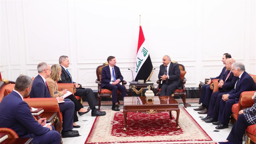 عبد المهدي يؤكد لمسؤول اميركي على الشراكة الاستراتيجية ودعم العراق ومؤسساته الدستورية