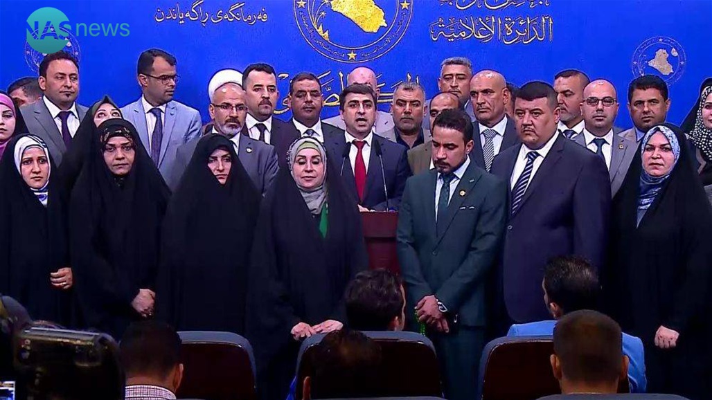 Other people meet in Parliament to discuss the election law and the two candidates for prime minister