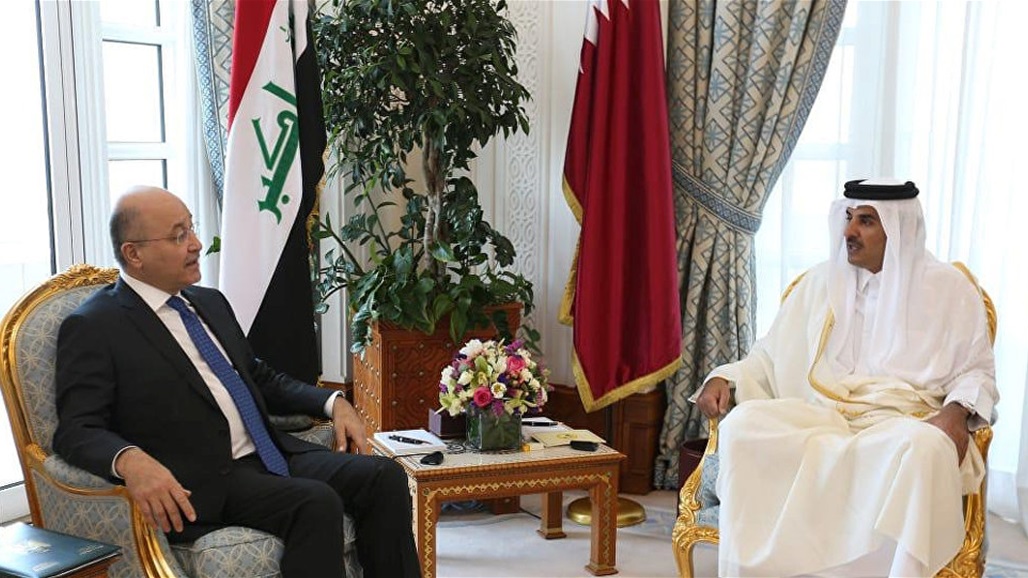 صالح يؤكد لامير قطر: العراق لن يكون ساحة صراع أو تناحر
