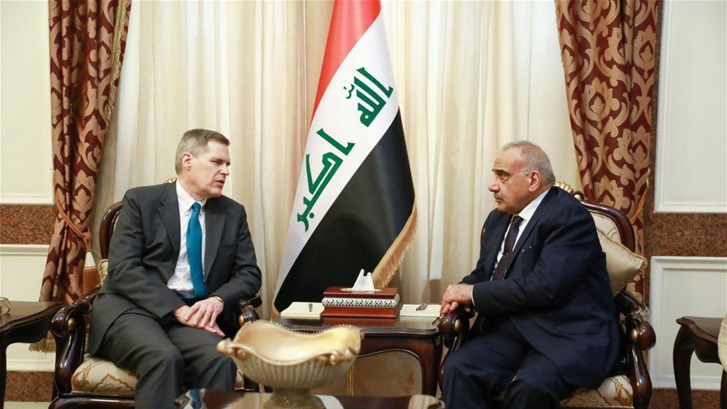عبد المهدي يؤكد للسفير الاميركي ضرورة العمل المشترك لتنفيذ إنسحاب القوات الأجنبية