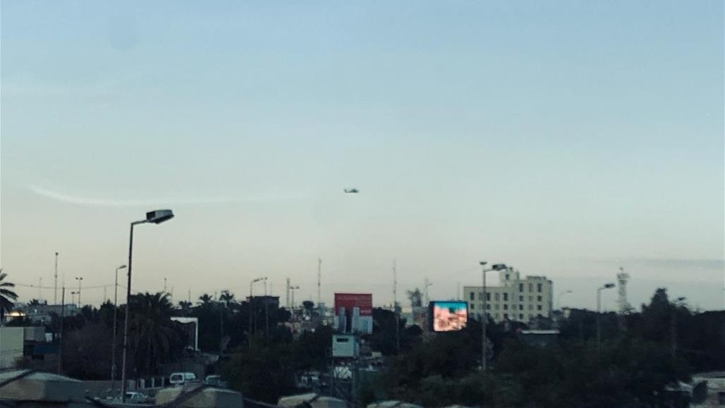 طيران امريكي يحلق وسط بغداد