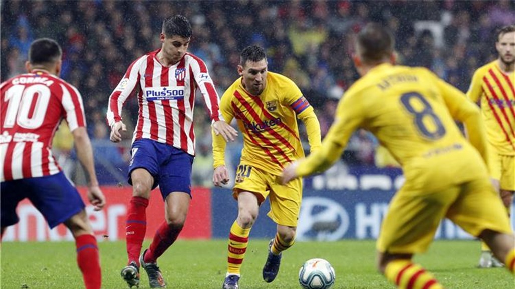 في 5 دقائق.. اتلتيكو يفتح شوارع برشلونة ويصل لنهائي السوبر