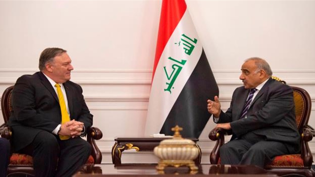 Pompeo to Abdul-Mahdi: We will strive to protect the American and Iraqi people and our interests